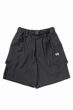 Load image into Gallery viewer, Y-3 Yohji Yamamoto SPORTS UNIFORM 3 STRIPES SHORTS (BLACK)