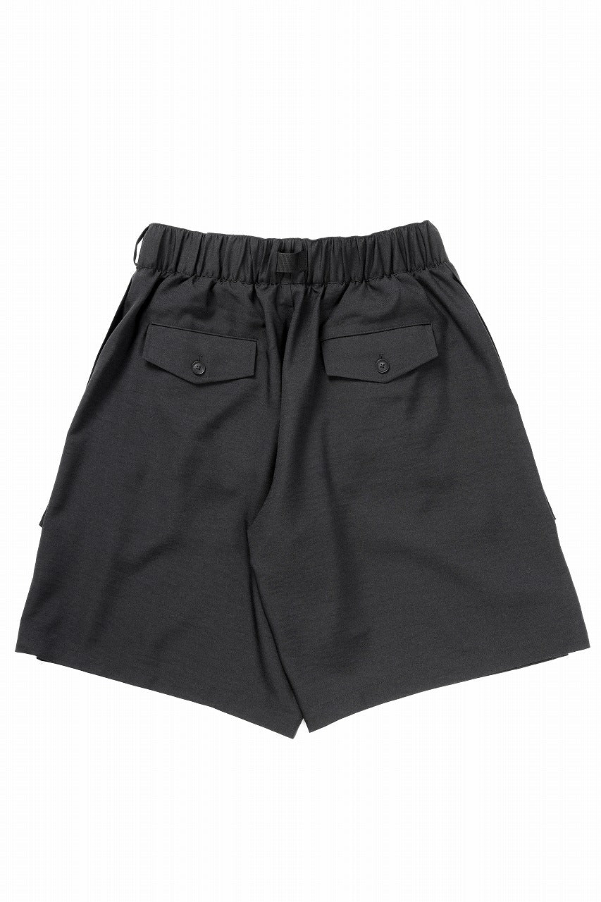 Y-3 Yohji Yamamoto SPORTS UNIFORM 3 STRIPES SHORTS (BLACK)