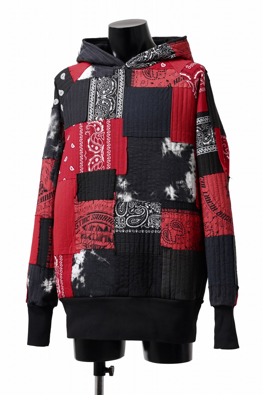 Load image into Gallery viewer, MASSIMO SABBADIN exclusive BORO SWEAT HOODIE (red)