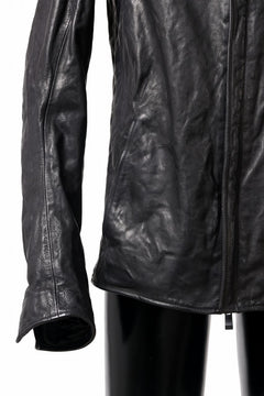 Load image into Gallery viewer, incarnation BUFFALO LEATHER HIGH COLLAR MOTO JACKET PMT-2 / OBJECT DYED (91NBK)