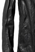 Load image into Gallery viewer, incarnation BUFFALO LEATHER HIGH COLLAR MOTO JACKET PMT-2 / OBJECT DYED (91NBK)