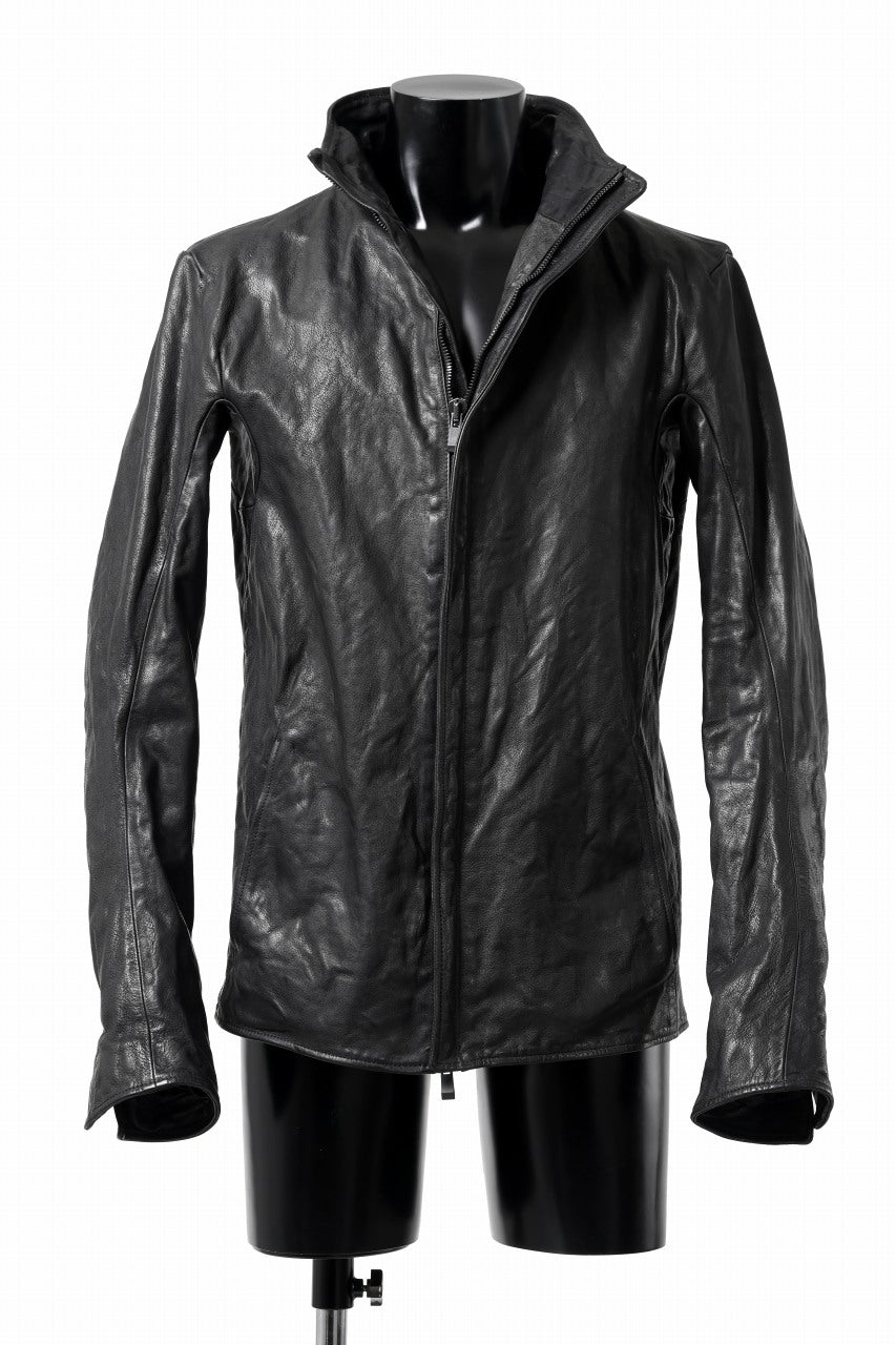 incarnation BUFFALO LEATHER HIGH COLLAR MOTO JACKET PMT-2 / OBJECT DYED (91NBK)