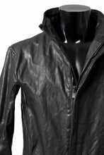 Load image into Gallery viewer, incarnation BUFFALO LEATHER HIGH COLLAR MOTO JACKET PMT-2 / OBJECT DYED (91NBK)