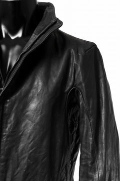 Load image into Gallery viewer, incarnation BUFFALO LEATHER HIGH COLLAR MOTO JACKET PMT-2 / OBJECT DYED (91NBK)