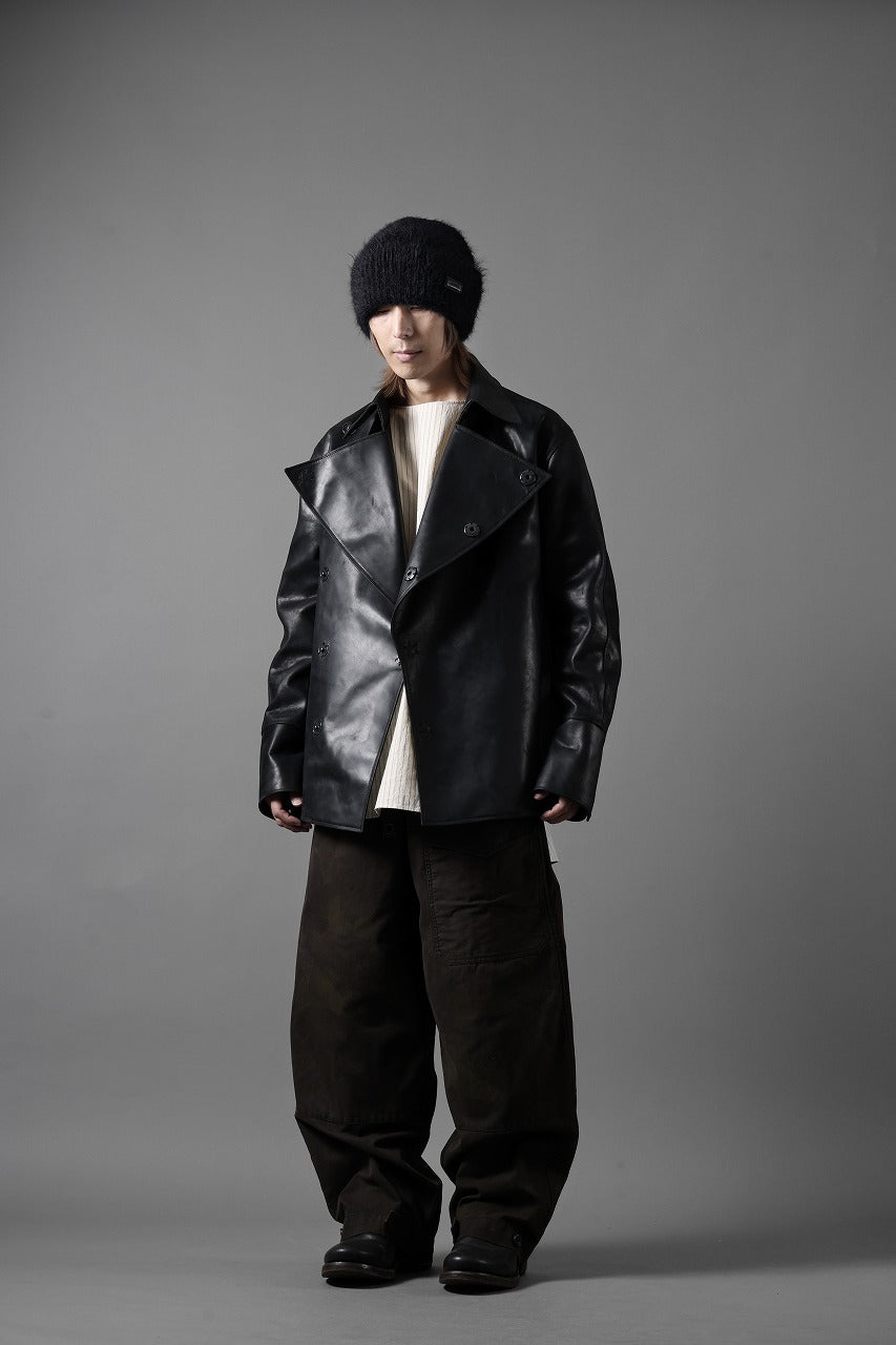 ierib exclusive Jean Coat-Blouson / Horse Nubuck Leather (BLACK)