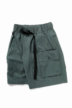 画像をギャラリービューアに読み込む, Y-3 Yohji Yamamoto WASH TWILL SHORTS (GREEN OXIDE)