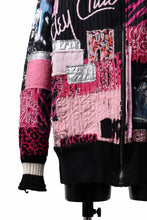 Load image into Gallery viewer, MASSIMO SABBADIN exclusive ZIP UP BORO SWEAT HOODIE (pink)