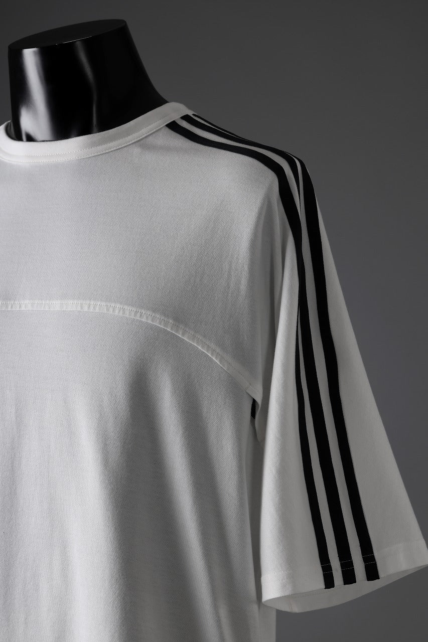 Y-3 Yohji Yamamoto 3 STRIPES SHORT SLEEVE TEE (CORE WHITE)【2025SS PRE SALE】