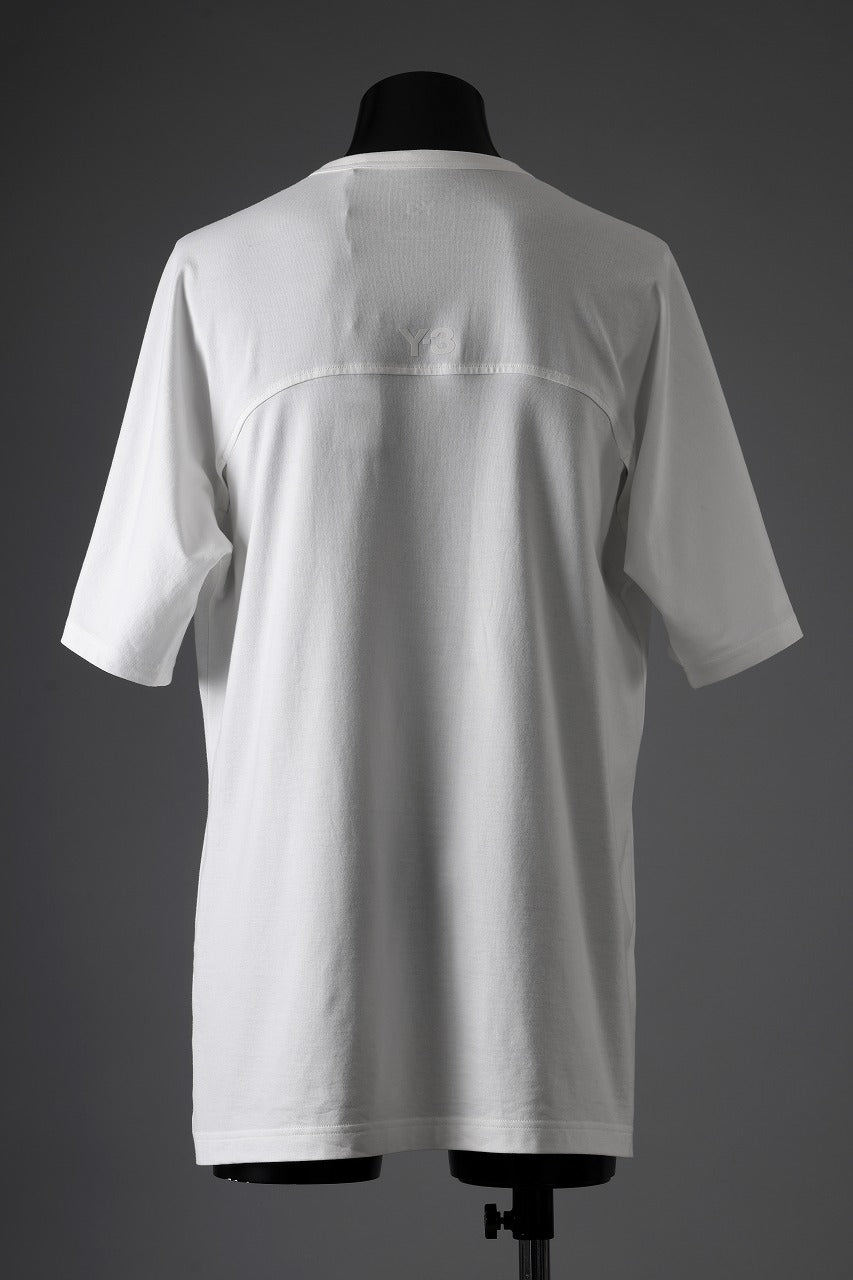 Y-3 Yohji Yamamoto 3 STRIPES SHORT SLEEVE TEE (CORE WHITE)