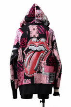 Load image into Gallery viewer, MASSIMO SABBADIN exclusive ZIP UP BORO SWEAT HOODIE (pink)