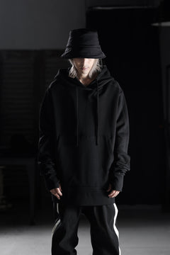 画像をギャラリービューアに読み込む, thom/krom SWEAT HOODIE PARKA / ORGANIC FRENCH TERRY (BLACK)