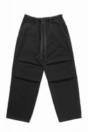 sus-sous exclusive wide pants / 10/2 linen cotton hop suck (BLACK)