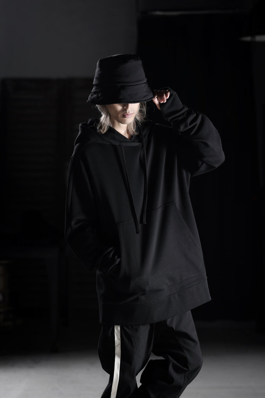 thom/krom SWEAT HOODIE PARKA / ORGANIC FRENCH TERRY (BLACK)