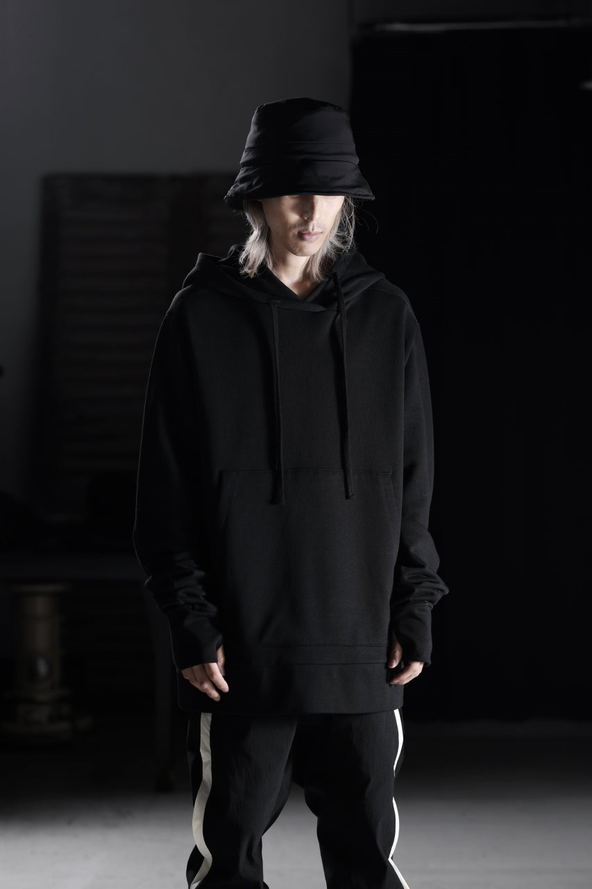 thom/krom SWEAT HOODIE PARKA / ORGANIC FRENCH TERRY (BLACK)