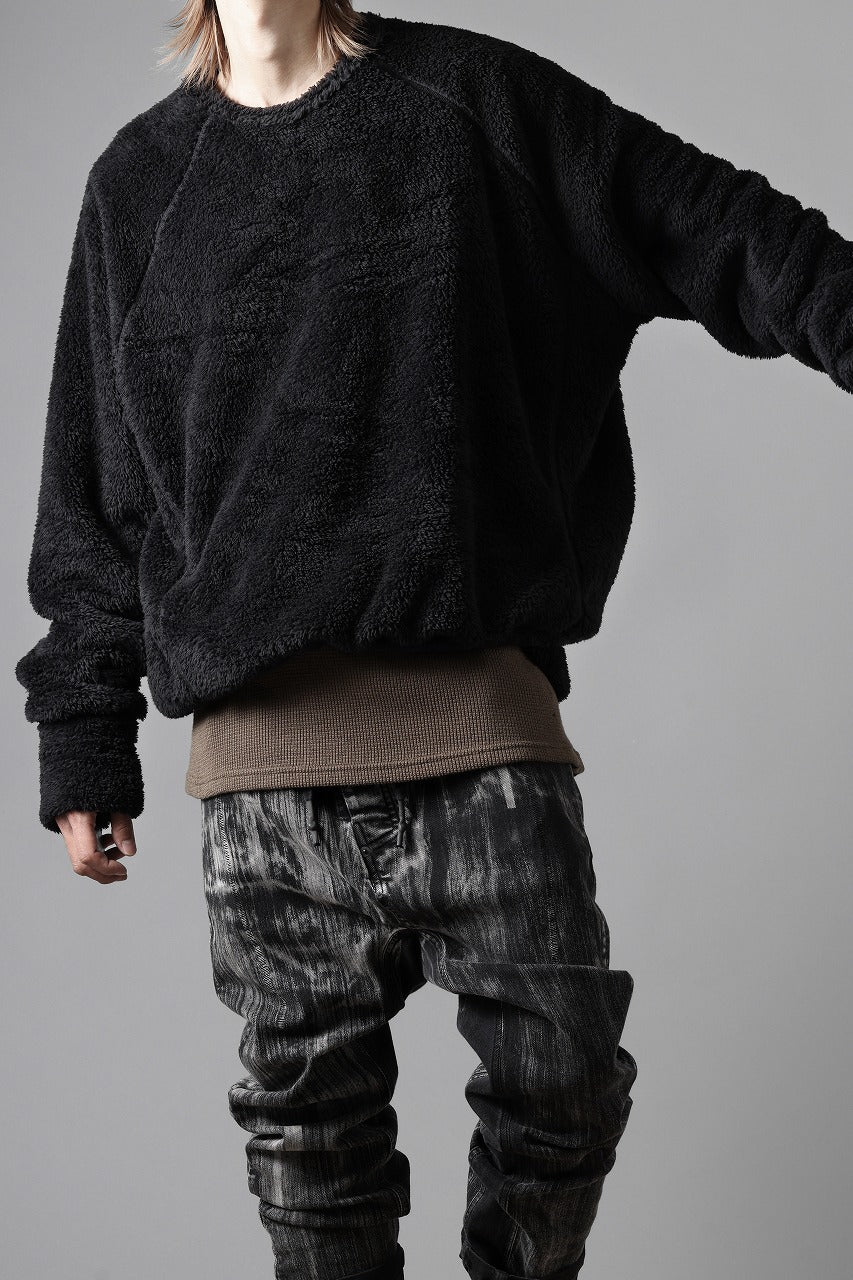 N/07 exclusive BOA FLEECE LOOSEY TOP (BLACK)