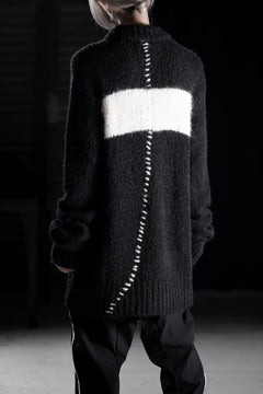 画像をギャラリービューアに読み込む, thom/krom MOCK NECK KNIT PULLOVER / ALPACA WOOL (BLACK)