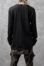 Load image into Gallery viewer, black crow x LOOM exclusive long sleeve tops / suvin cotton jersey (black)
