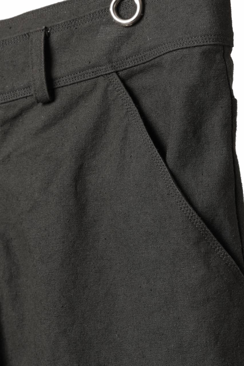 画像をギャラリービューアに読み込む, YUTA MATSUOKA three dimensional trousers / linen cotton canvas (brown)