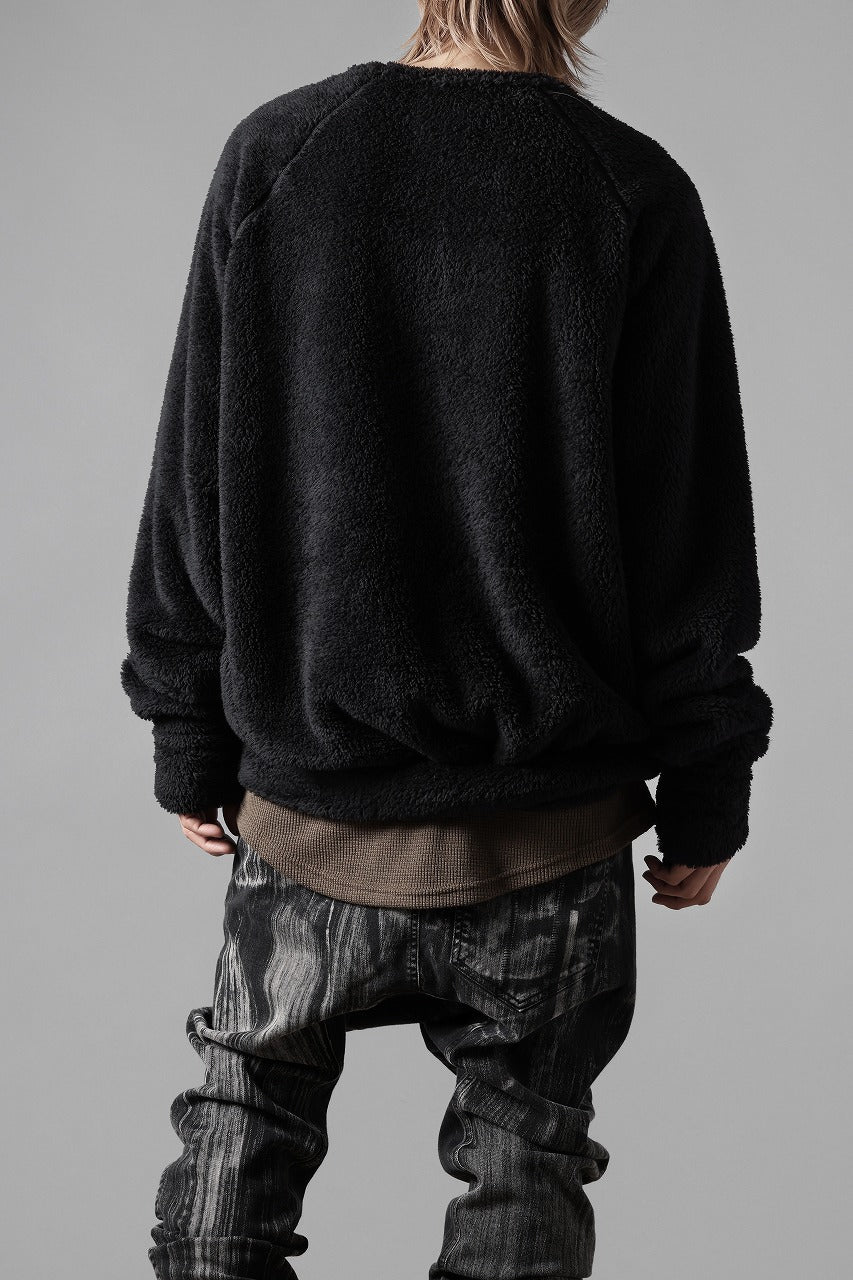 N/07 exclusive BOA FLEECE LOOSEY TOP (BLACK)