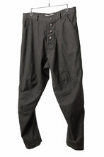 画像をギャラリービューアに読み込む, YUTA MATSUOKA three dimensional trousers / linen cotton canvas (brown)