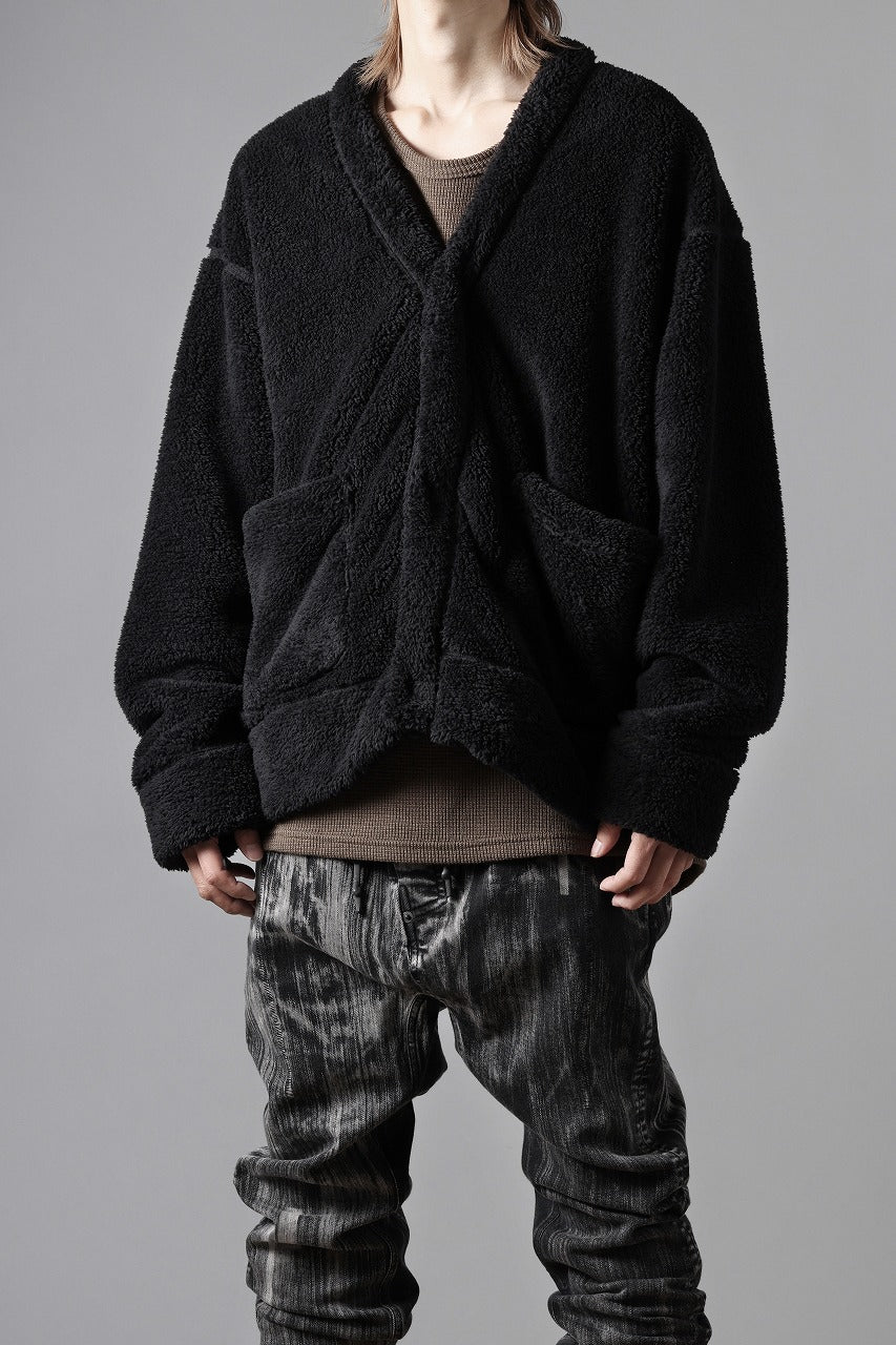 N/07 exclusive BOA FLEECE 3B CARDIGAN (BLACK)