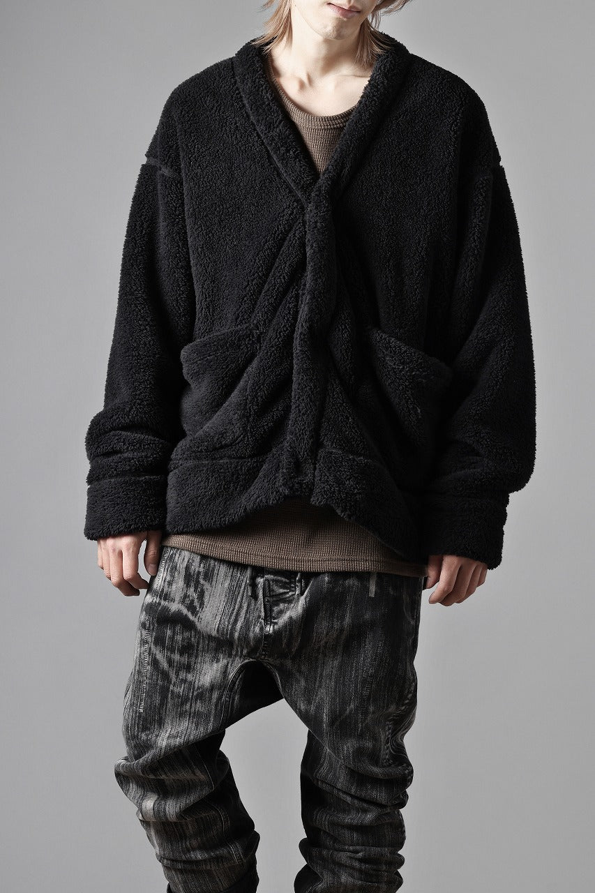 N/07 exclusive BOA FLEECE 3B CARDIGAN (BLACK)