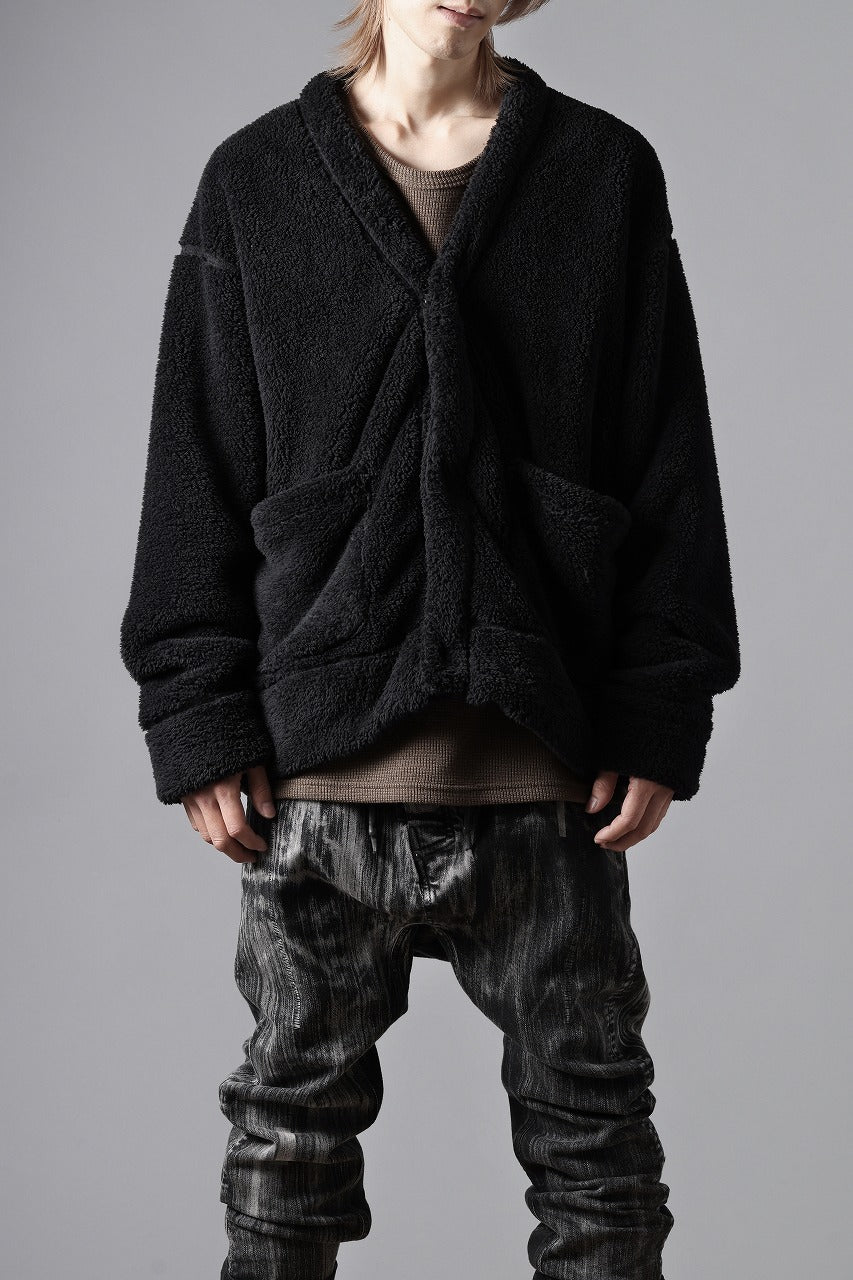 N/07 exclusive BOA FLEECE 3B CARDIGAN (BLACK)