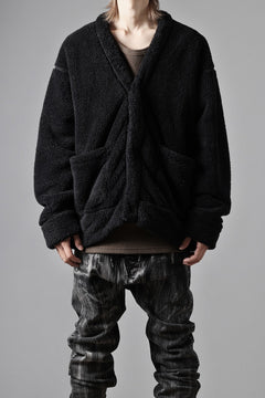 画像をギャラリービューアに読み込む, N/07 exclusive BOA FLEECE 3B CARDIGAN (BLACK)