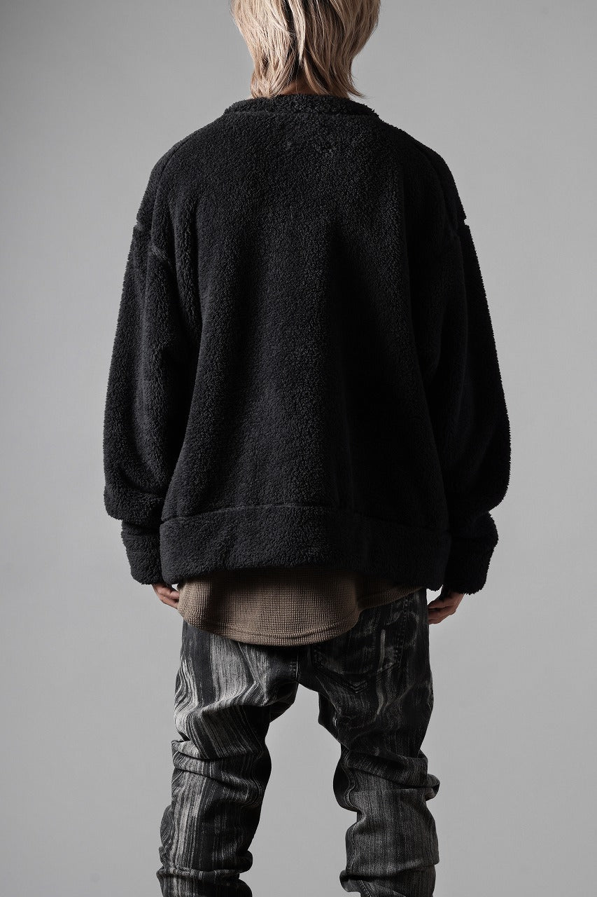 画像をギャラリービューアに読み込む, N/07 exclusive BOA FLEECE 3B CARDIGAN (BLACK)