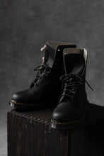 Load image into Gallery viewer, Y&#39;s x Dr. Martens 10-EYES BACK ZIP BOOTS 1490 / SMOOTH COWHIDE (BLACK)