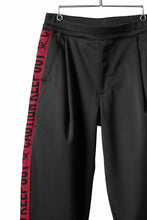 Load image into Gallery viewer, beauty : beast x CVTVLIST KEEP OUT TRACK PANTS (BLACK)