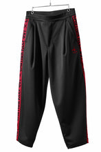 Load image into Gallery viewer, beauty : beast x CVTVLIST KEEP OUT TRACK PANTS (BLACK)
