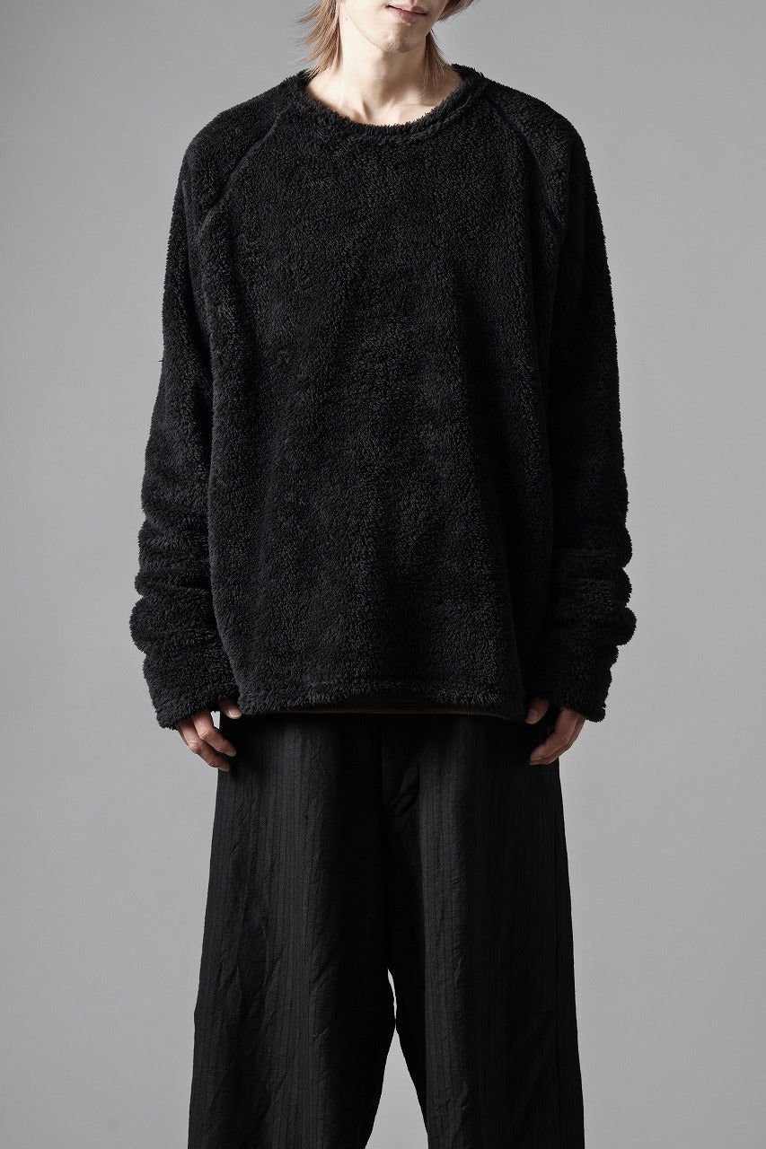 N/07 exclusive BOA FLEECE STRAIGHT TOP (BLACK)