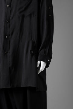 画像をギャラリービューアに読み込む, Y&#39;s for men BIG SHIRT / CELLULOSE LAWN (BLACK)