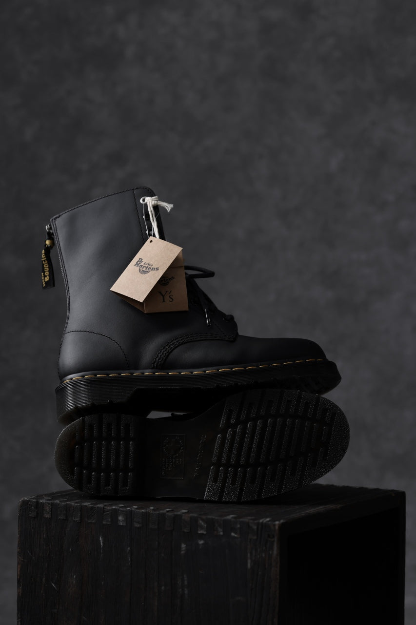 Y's x Dr. Martens 10-EYES BACK ZIP BOOTS 1490 / SMOOTH COWHIDE 