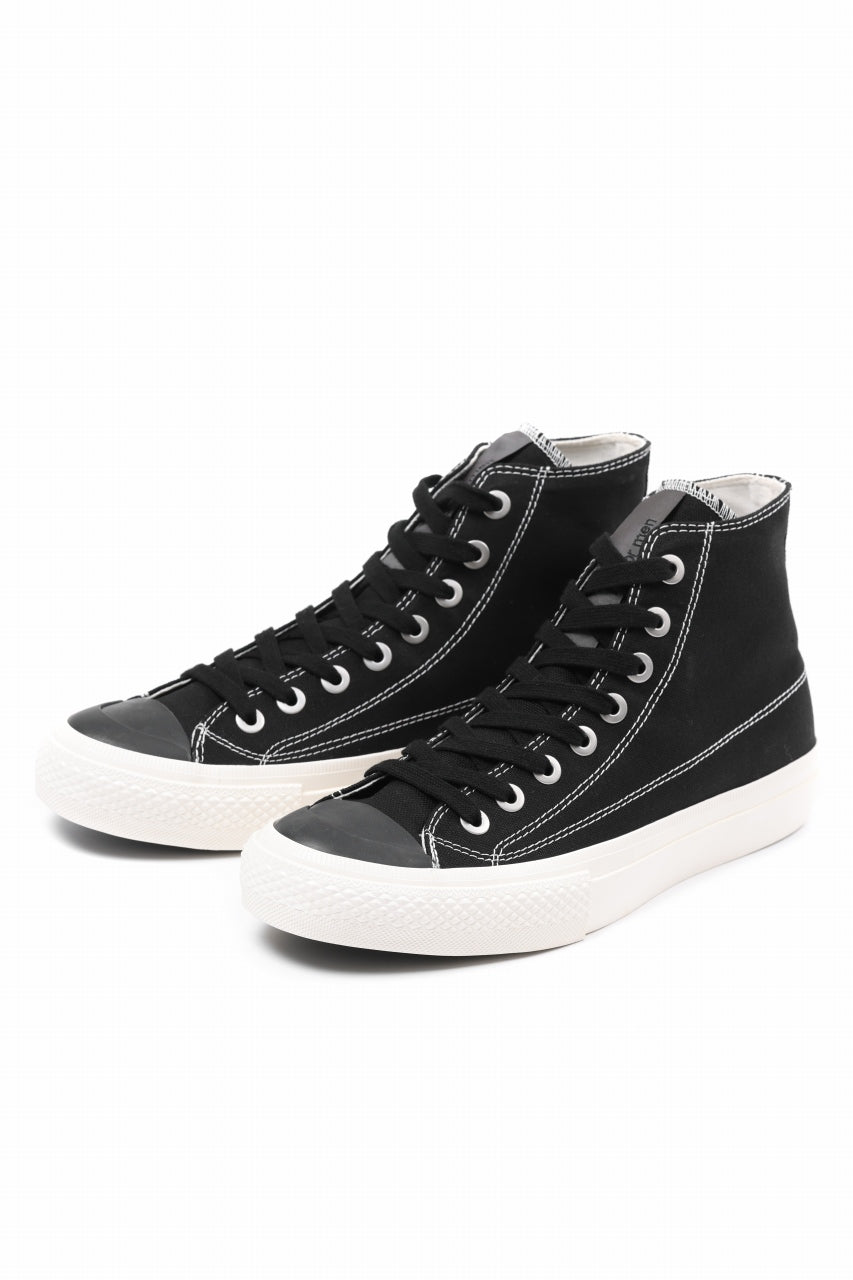 Load image into Gallery viewer, Y&#39;s for men HIGH TOP SNEAKER / COTTON CANVAS (BLACK x WHITE)