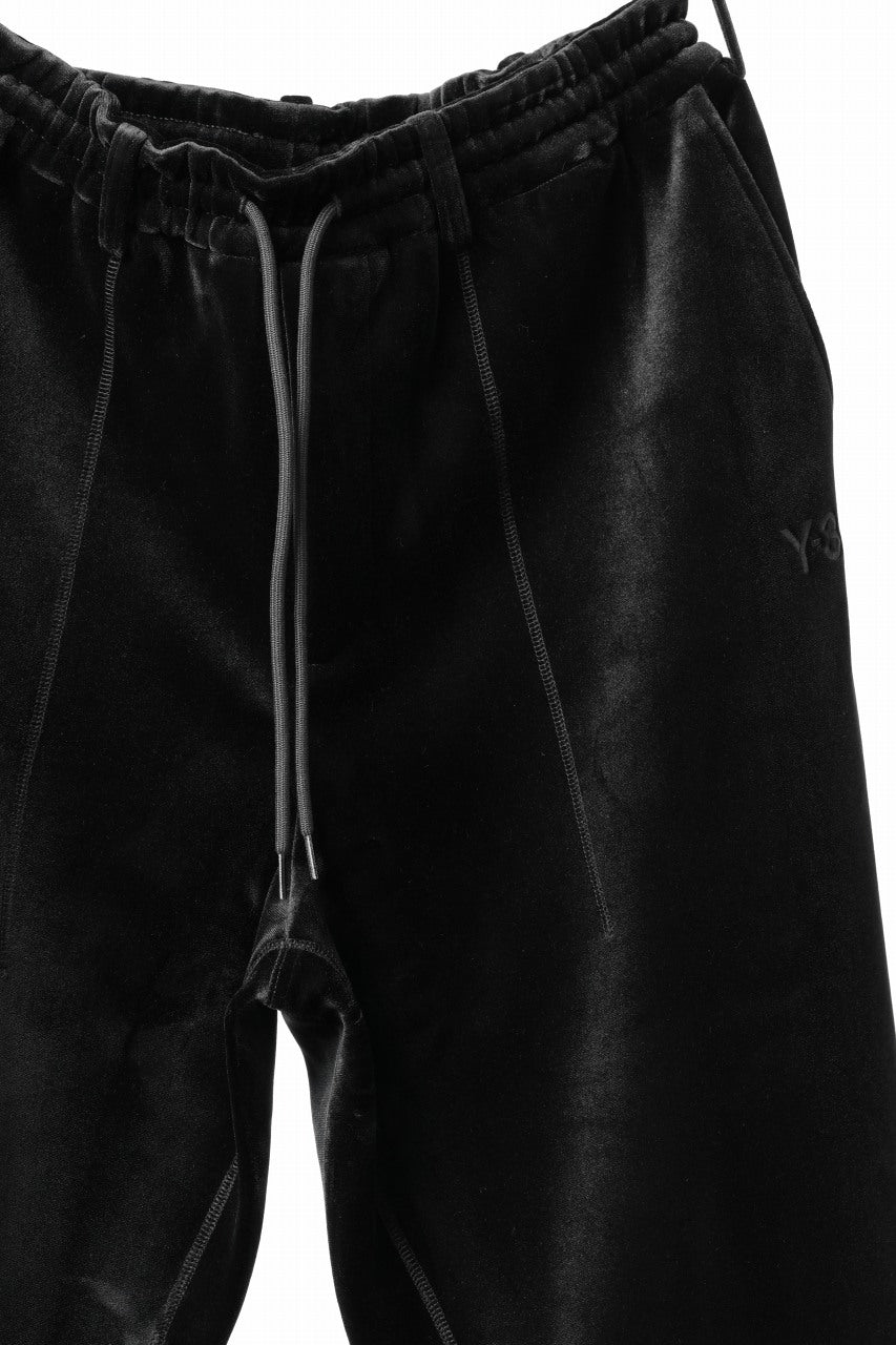 Y-3 Yohji Yamamoto VELVET CUF PANTS (BLACK)