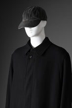 Load image into Gallery viewer, Y&#39;s for men  SOUTIEN COLLAR COAT / SMOOTH FLANNEL (BLACK)