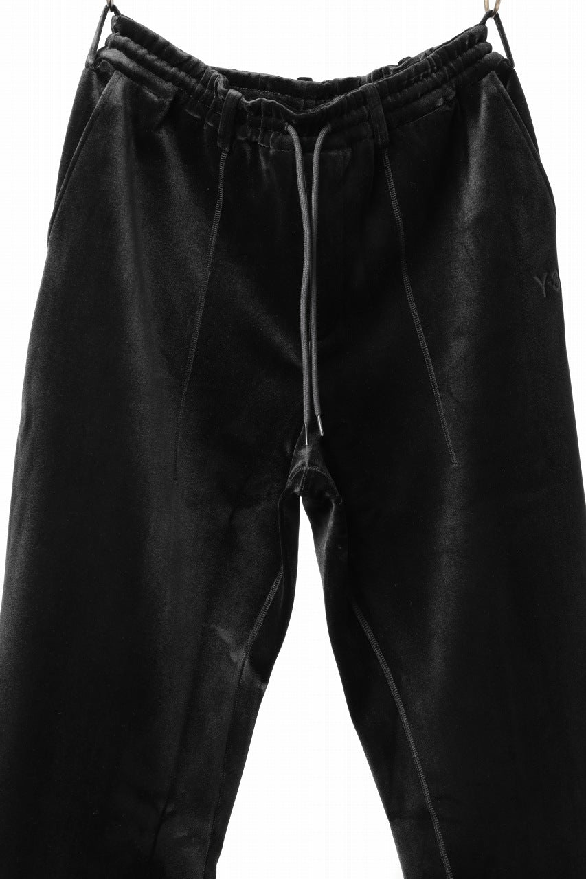 Y-3 Yohji Yamamoto VELVET CUF PANTS (BLACK)