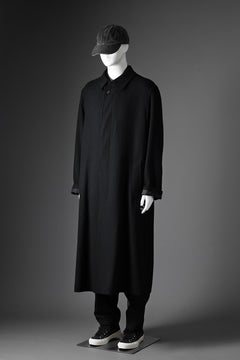 画像をギャラリービューアに読み込む, Y&#39;s for men  SOUTIEN COLLAR COAT / SMOOTH FLANNEL (BLACK)