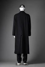 Load image into Gallery viewer, Y&#39;s for men  SOUTIEN COLLAR COAT / SMOOTH FLANNEL (BLACK)