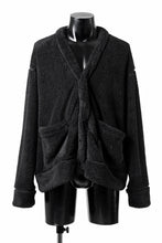 画像をギャラリービューアに読み込む, N/07 exclusive BOA FLEECE 3B CARDIGAN (BLACK)