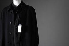 画像をギャラリービューアに読み込む, Y&#39;s for men  SOUTIEN COLLAR COAT / SMOOTH FLANNEL (BLACK)