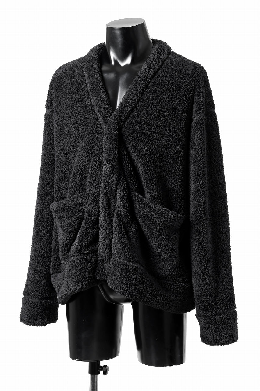 N/07 exclusive BOA FLEECE 3B CARDIGAN (BLACK)