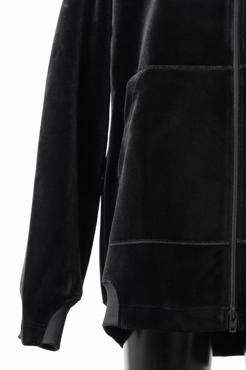 画像をギャラリービューアに読み込む, Y-3 Yohji Yamamoto VELVET FULL ZIP HOODIE (BLACK)