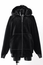 Load image into Gallery viewer, Y-3 Yohji Yamamoto VELVET FULL ZIP HOODIE (BLACK)