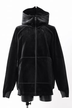 Load image into Gallery viewer, Y-3 Yohji Yamamoto VELVET FULL ZIP HOODIE (BLACK)