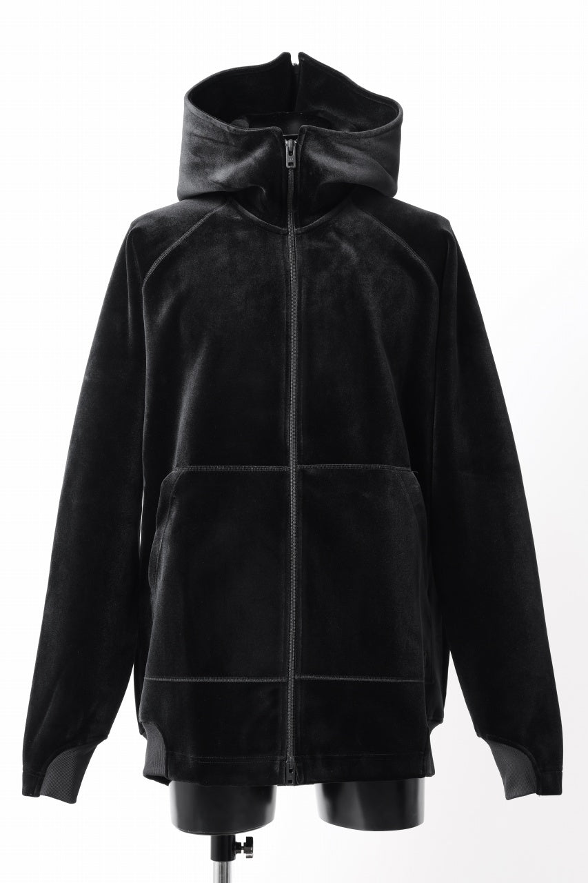 画像をギャラリービューアに読み込む, Y-3 Yohji Yamamoto VELVET FULL ZIP HOODIE (BLACK)