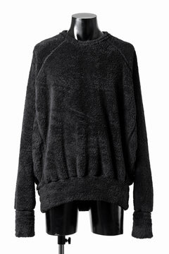 Load image into Gallery viewer, N/07 exclusive BOA FLEECE LOOSEY TOP (BLACK)