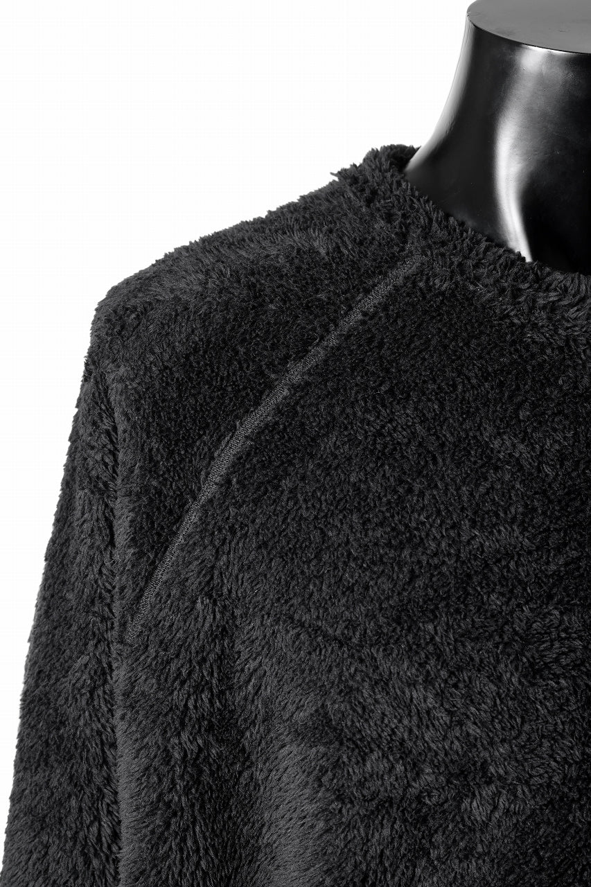 N/07 exclusive BOA FLEECE LOOSEY TOP (BLACK)